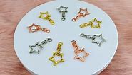 Star Shaped Spring Snap Keychain Clip