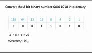 Binary 1 - Converting to and from Denary