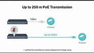 TP-Link PoE Switches Smart Features - Long-Range Transmission/Extend Mode