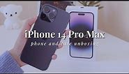 Aesthetic Unboxing | Apple iPhone 14 Pro Max Deep Purple + Magsafe Wallet/Stand and Case