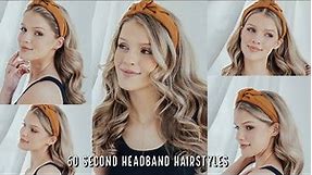 3 60 SECOND Trendy Headband Hairstyles!