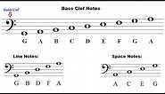 How To Read Notes - Read Music - The Staff and Bass Clef - Lesson 10