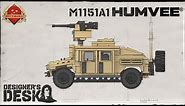 M1151A1 HUMVEE® - Enhanced Weapon Carrier with CROWS - Custom Lego - At The Designer’s Desk