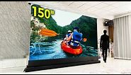 150 Inch Electric Floor Rising ALR Rollable Projector Screen From SCREENPRO