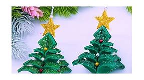 Cute X-mas Tree Ornaments🎄Christmas Tree Decorations From Foam Sheets🎀Holiday Crafts