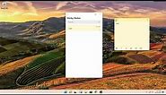Windows 11 Sticky Notes [Tutorial]