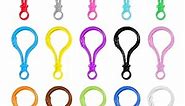 100Pcs Plastic Keychain Clips for Crafts - Lobster Claw Clasps for Keychains for Crafts Plastic Keychain Clip for Backpack - Clip Keychain Hooks Lanyard Snap Hooks and Clasps for Jewelry Making