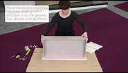 How to assemble a three piece flat pack drawer box