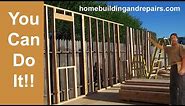 Learn How To Build And Frame Large Heavy Walls By Yourself - Construction Education Tips