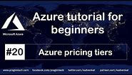 Azure pricing tiers