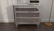Deco 79 Wood Mirrored 3 Drawers Chest, 32