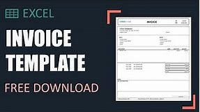 Excel Invoice Template Free Download