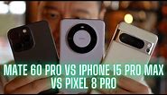 Huawei Mate 60 Pro vs iPhone 15 Pro Max vs Pixel 8 Pro: Camera Shootout