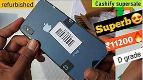 Unboxing iphone X ₹11200 superb🔥|D grade Cashify supersale app | refurbished iPhone | Best deal 🥳