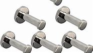 Bath Towel Hooks, 6 Pack Round Coat Hooks, Sturdy Wall Mounted Robe Hook, SUS 304 Stainless Steel Heavy Duty Clothes Hanger, Wall Towel Hooks for Bathroom Bedroom Kitchen (3 in, Chrome)
