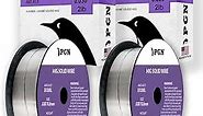 (2 Pack) PGN Stainless Steel MIG Welding Wire - ER308L .030 Inch, 2 Pound Spool - Low-Carbon Mild Steel MIG Wire for Reduced Splatter and Corrosion Resistance - For All Position Gas Welding