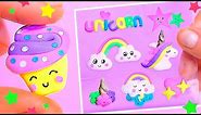 DIY 3D Unicorn Stickers, Learn How To Make Cutest Unicorn Crafts & School Supplies
