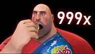 Ryback eating chips 999x speed / asmr meme