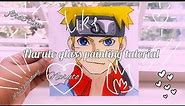 painting glass | NARUTO Glass Painting 🔥| step by step easy glass painting tutorial