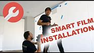 Switchable Smart Film Installation & Rear Projection from Smart Glass Technologies