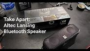 Take Apart: Altec Lansing Speaker - Bluetooth Fury IMW340N