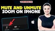 How to Mute and Unmute zoom on iPhone or iPad at once 2023