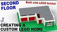 Creating A Custom LEGO Home - Second Floor Tutorial How To