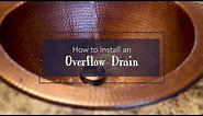 How To Install An Overflow Drain