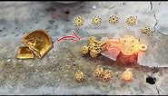24k gold pendant | handmade jewelry making process