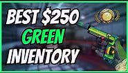 FULL GREEN CS:GO INVENTORY FOR $250! The Best Cheap Green CSGO Skins 2023!
