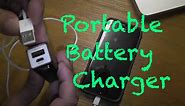 How to use a portable battery charger