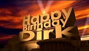 Happy Birthday Dirk