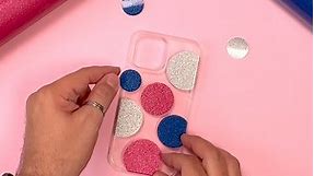 Super Simple DIY Glitter Phone Case