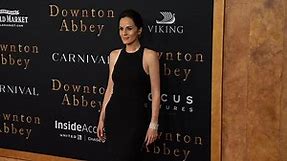 Michelle Dockery is bold in black at Downton Abbey premiere
