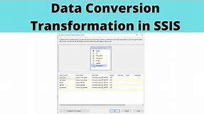 28 Data Conversion Transformation in SSIS