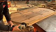 The Most Professional Woodworking Method Ever // Sturdy Oval Dining Table For A Lovely Kitchen