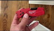 Changing to the Spare Blade in a Milwaukee 6-in-1 Fastback Folding Utility Knife