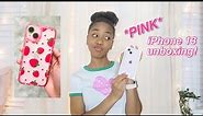 My PINK iPhone 13 unboxing! | iPhone 13 setup + first impressions
