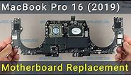 MacBook Pro 16 2019 model A2141 Motherboard Replacement | Step-by-step DIY Tutorial