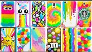 20 DIY RAINBOW PHONE CASES | Easy & Cute Phone Projects & iPhone Hacks