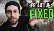 How to FIX - Can't change Resolution in Games (like Fortnite) (Easy FIX)