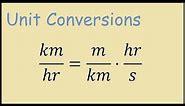 km/hr to m/s formula