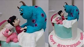 How to make Disney Monsters Inc Birthday Cake Topper