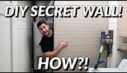 Build a DIY Portable/Mobile Wall - Perfect Zoom Background! | Movable Room Divider / Secret Wall