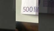 Présentation du billet de 500 euros
