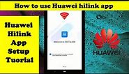 how to use huawei hilink app in android and control your device with your mobile phone easy .