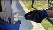 How to change cylinder lock for patio sliding door