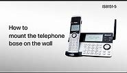 Mount the telephone base on the wall - VTech IS8151-5