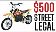 this $500 electric pit bike is STREET LEGAL