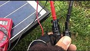 How to Quickly test a solar panel using a multimeter